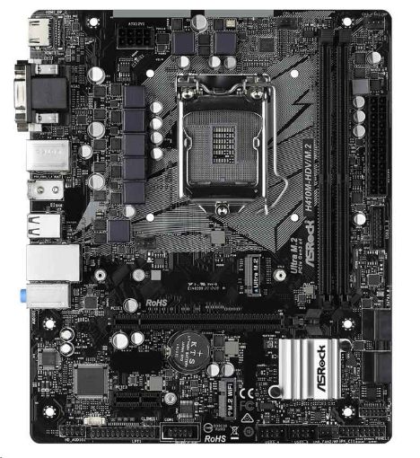 Obrázek ASRock MB Sc LGA1200 H410M-HDV/M.2 ,Intel H410, 2xDDR4, HDMI, DVI