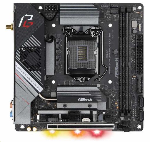 Obrázek ASRock MB Sc LGA1200 Z490 PHANTOM GAMING-ITX/TB3 ,Intel Z4900, 2xDDR4, HDMI, DP