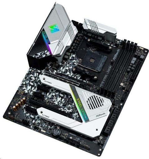 Obrázek ASRock MB Sc AM4 X570 STEEL LEGEND, AMD X570, 4xDDR4, VGA