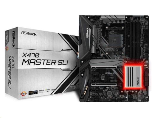 Obrázek ASRock MB Sc AM4 X470 MASTER SLI, AMD X470, 4xDDR4, VGA