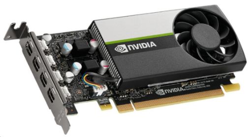 Obrázek NVIDIA T1000 4GB GDDR6, 4x miniDisplayPort 1.4, 2x adapter mDP->DP, PCIe 16x