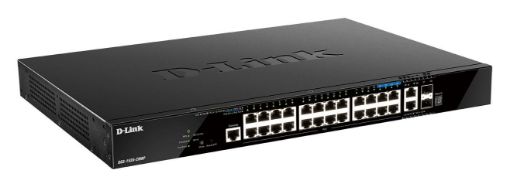 Obrázek D-Link DGS-1520-28MP 28-port Smart Managed Switch, 20x gigabit PoE, 4x 2.5GE PoE, 2x 10GE RJ45, 2x SFP+, 370W PoE budget