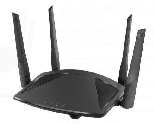 Obrázek D-Link DIR-X1860 Wireless AX1800 Wi-Fi 6 Router, 4x gigabit RJ45