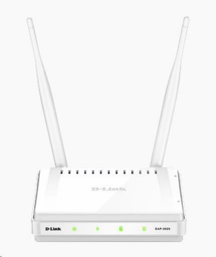 Obrázek D-Link DAP-2020 Wireless N300 Access Point, klient, bridge, repeater, odpojitelné 5dBi antény