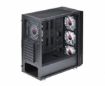 Obrázek SPIRE skříň VISION 7025 RGB + 4x 12CM RGB fans, Midi Tower, gaming, bez zdroje, Black