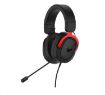 Obrázek ASUS sluchátka TUF Gaming H3 Red, Gaming Headset, černo-červená