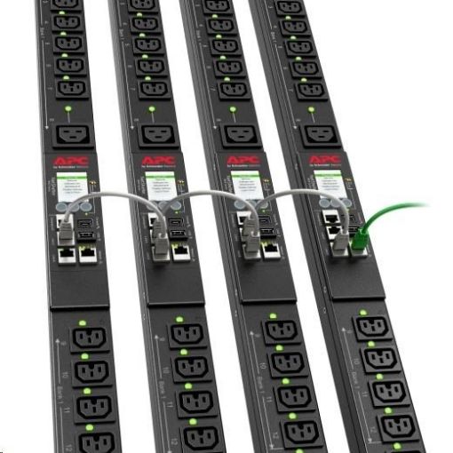 Obrázek APC Rack PDU 9000 Switched, ZeroU, 32A 230V, (21)C13&(3)C19, EC 60309 32 A 2P + E, 3m