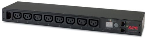 Obrázek APC Rack PDU, Metered, 1U, 12A/208V, 10A/230V, (8)C13, IEC-320 C14 2m