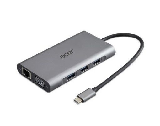 Obrázek ACER 12v1 Type C dongle: 2 x USB3.2, 2 x USB2.0, 1x SD/TF, 2 x HDMI, 1 x PD, 1 x DP, 1 x RJ45, 1 x 3.5 Audio