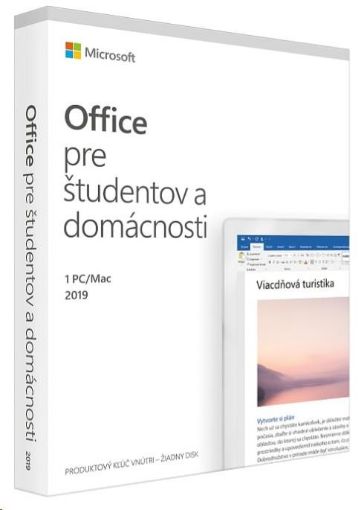 Obrázek Microsoft Office Home and Student 2019 SK (pro domácnosti)