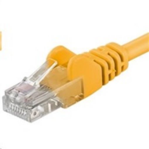 Obrázek PREMIUMCORD Patch kabel UTP RJ45-RJ45 CAT5e 2m žlutá