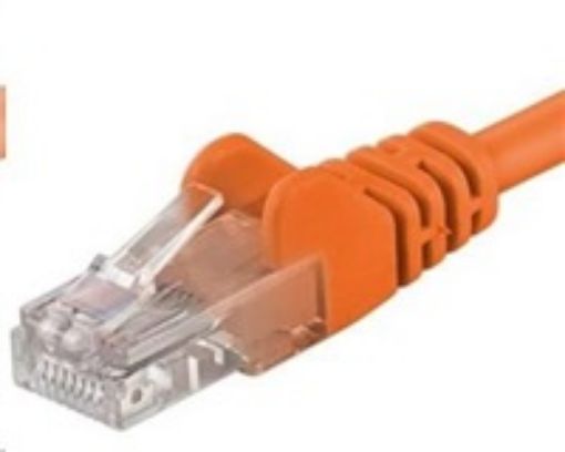 Obrázek PREMIUMCORD Patch kabel UTP RJ45-RJ45 CAT5e 2m oranžová