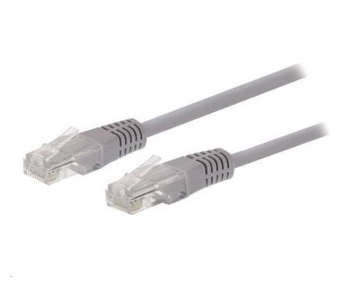 Obrázek Kabel C-TECH patchcord Cat5e, UTP, šedý, 1m