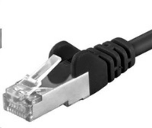 Obrázek PREMIUMCORD Patch kabel CAT6a S-FTP, RJ45-RJ45, AWG 26/7 3m černá