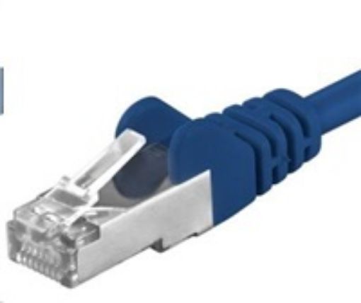 Obrázek PREMIUMCORD Patch kabel CAT6a S-FTP, RJ45-RJ45, AWG 26/7 2m modrá