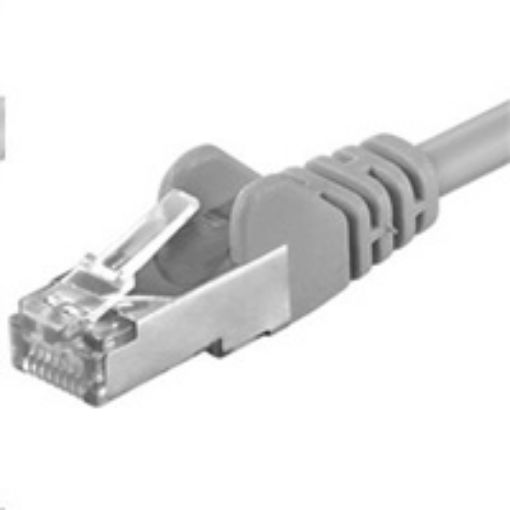 Obrázek PREMIUMCORD Patch kabel CAT6a S-FTP, RJ45-RJ45, AWG 26/7 1m šedá