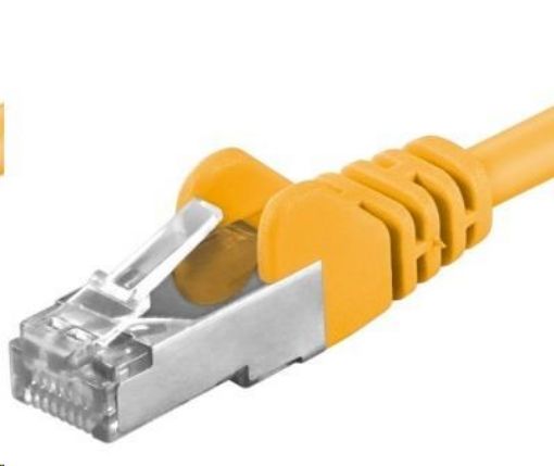 Obrázek PREMIUMCORD Patch kabel CAT6a S-FTP, RJ45-RJ45, AWG 26/7 5m žlutá