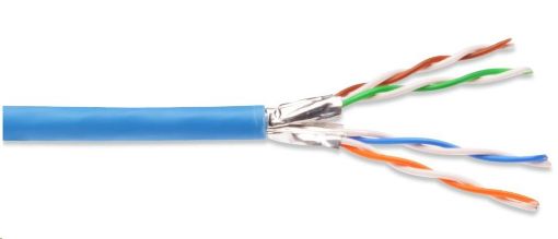 Obrázek PREMIUMCORD CAT6A U-FTP Kabel 4x2,drát AWG23,čistá měď 100m LSOH