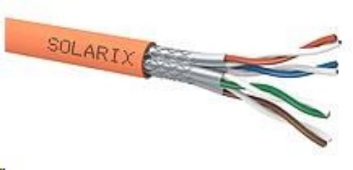 Obrázek Instalační kabel Solarix SSTP, Cat7A, drát, LSOH, cívka 500m SXKD-7A-1200-SSTP-LSOH