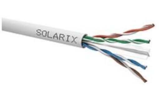 Obrázek Instalační kabel Solarix UTP, Cat6, drát, PVC, box 305m SXKD-6-UTP-PVC