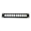 Obrázek 10" modulární patch panel XtendLan 12port, černý