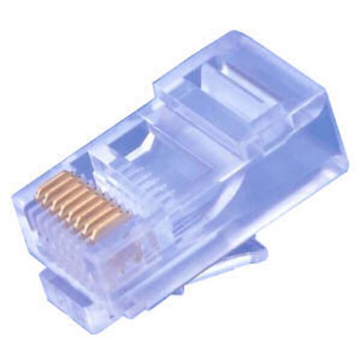 Obrázek Konektor UTP RJ45 (8p8c), Cat5E, 30µm, licna - 100 ks