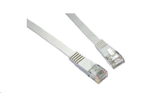 Obrázek Solarix Patch kabel plochý CAT6 UTP LSOH 1m šedý non-snag-proof C6-111GY-1MB