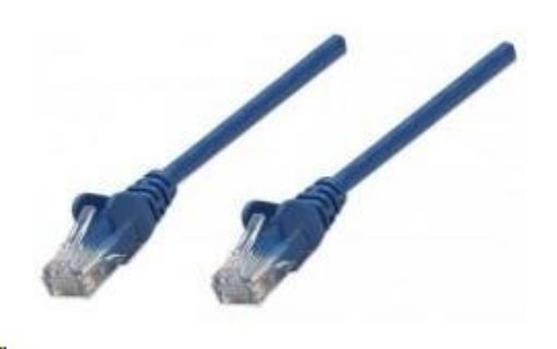 Obrázek Intellinet Patch kabel Cat6 UTP RJ45-Male/RJ45-Male 15m blue Polybag