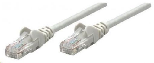 Obrázek Intellinet patch kabel, Cat5e Certified, CU, UTP, PVC, RJ45, 7.5m, šedý