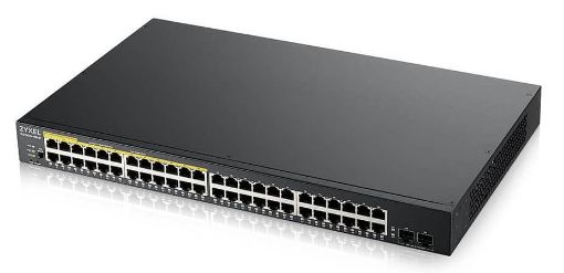 Obrázek Zyxel GS1900-48HP v2 50-port Gigabit Web Smart PoE switch, 48x gigabit RJ45 (z toho 24x PoE), 2x SFP, PoE budget 170W