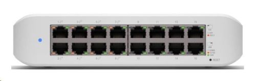 Obrázek UBNT UniFi Switch USW-Lite-16-PoE [16xGigabit, 8x PoE out 45W, 802.3at/af, 16Gbps]