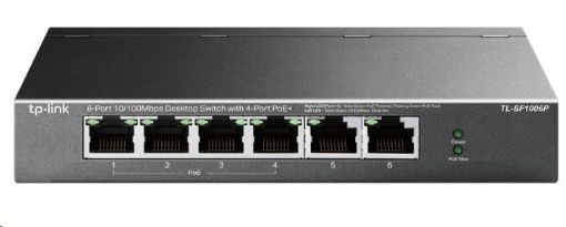 Obrázek TP-Link TL-SF1006P [6-Port 10/100Mbps Desktop Switch with 4-Port PoE+]