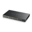 Obrázek Zyxel GS2220-50HP 50-port L2 Managed Gigabit PoE Switch, 44x gigabit RJ45, 4x gigabit RJ45/SFP, 2x SFP, PoE 375W