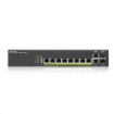 Obrázek Zyxel GS2220-10HP 10-port L2 Managed Gigabit PoE Switch, 8x gigabit RJ45, 2x gigabit RJ45/SFP, PoE 180 W