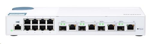 Obrázek QNAP QSW-M408-4C (8x1GbE,4x10GbE RJ45/SFP+)