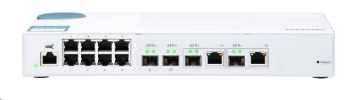 Obrázek QNAP QSW-M408-2C (8x1GbE,2xSFP+, 2x10GbE RJ45/SFP+)