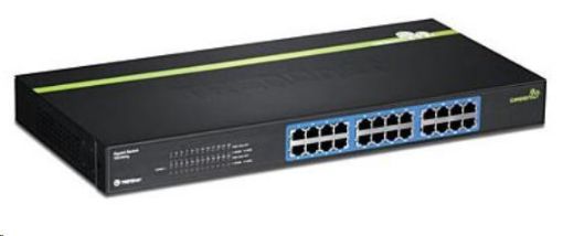 Obrázek TRENDnet 24port Gigabit GREENnet Switch 10/100/1000 rack 19"