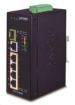 Obrázek Planet IGS-614HPT, PoE switch, 5x 1000Base-T, 1x SFP, 4x PoE 802.3at, -40~+75°C, 12-56VDC, dual-power, DIN