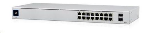 Obrázek UBNT UniFi Switch USW-16-POE Gen2 [16xGigabit, 8x PoE out 60W, 802.3at/af, 2xSFP, 36Gbps]