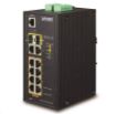 Obrázek Planet switch IGS-5225-8P2T2S, PoE 8x 1000Base-T, 2x SFP, L2, SNMPv3, ONVIF, -40 až 75°C, 2x DC, IP30, 802.3at 240W