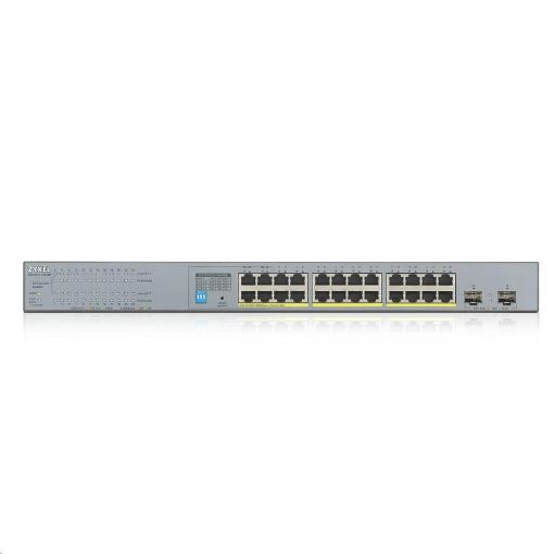 Obrázek Zyxel GS1300-26HP 26 Port unmanaged CCTV PoE switch, long range, 250W, 24x GbE, 2x SFP