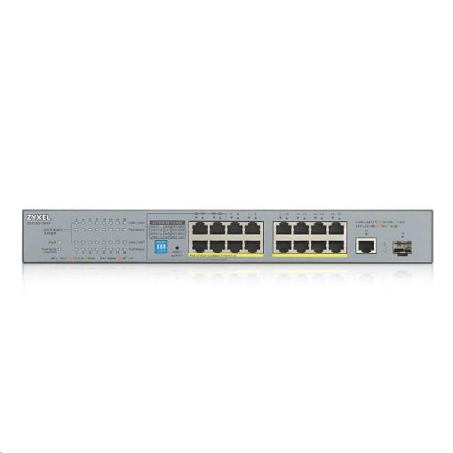 Obrázek Zyxel GS1300-18HP 18 Port unmanaged CCTV PoE switch, long range, 170W, 17x GbE, 1x SFP