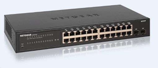 Obrázek Netgear GS324T - S350 Series 24-port Gigabit Smart Managed Switch, 2x SFP, fanless