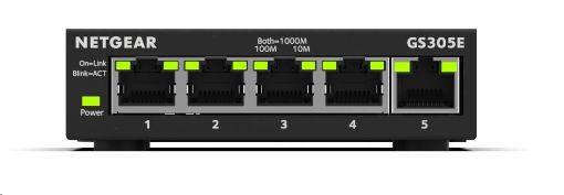 Obrázek Netgear GS305E 5-port Gigabit Plus Switch, smart managed