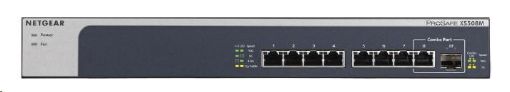 Obrázek Netgear XS508M 10-Gigabit/Multi-Gigabit Switch, 8x10GbE RJ45 with 1x 10GbE SFP+ shared