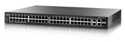 Obrázek Cisco switch SG350-52P 48x10/100/1000, 2xSFP, 2xGbE SFP/RJ-45, PoE