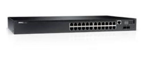 Obrázek DELL Networking N2024 L2 24x 1GbE + 2x 10GbE SFP+ fixed ports Stacking IO to PSU airflow AC