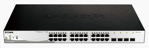 Obrázek D-Link DGS-1210-28MP 28-port Gigabit Smart+ PoE Switch, 24x GbE PoE+, 4x RJ45/SFP, PoE 370W