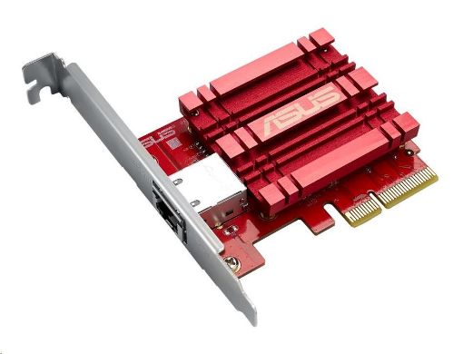 Obrázek ASUS XG-C100C v2 Síťový adaptér 10GBase-T PCIe se zpětnou kompatibilitou 5/2,5/1G a 100Mb/s; RJ45 port a integrovaný QoS