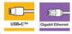 Obrázek VERBATIM 49146 USB-C™ to Gigabit Ethernet Adapter Rj45